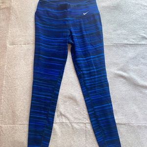 Nike Running Tights Blue/Black Striped